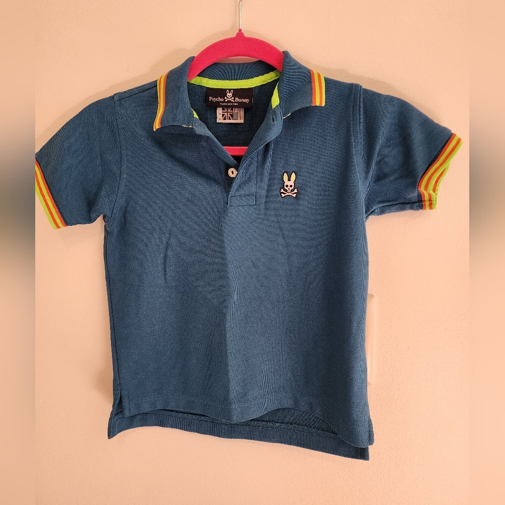 Psycho Bunny Kids Boys Polo. Size XS 5/6